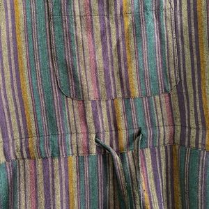 Hippie Soul Flower Striped Jumpsuit